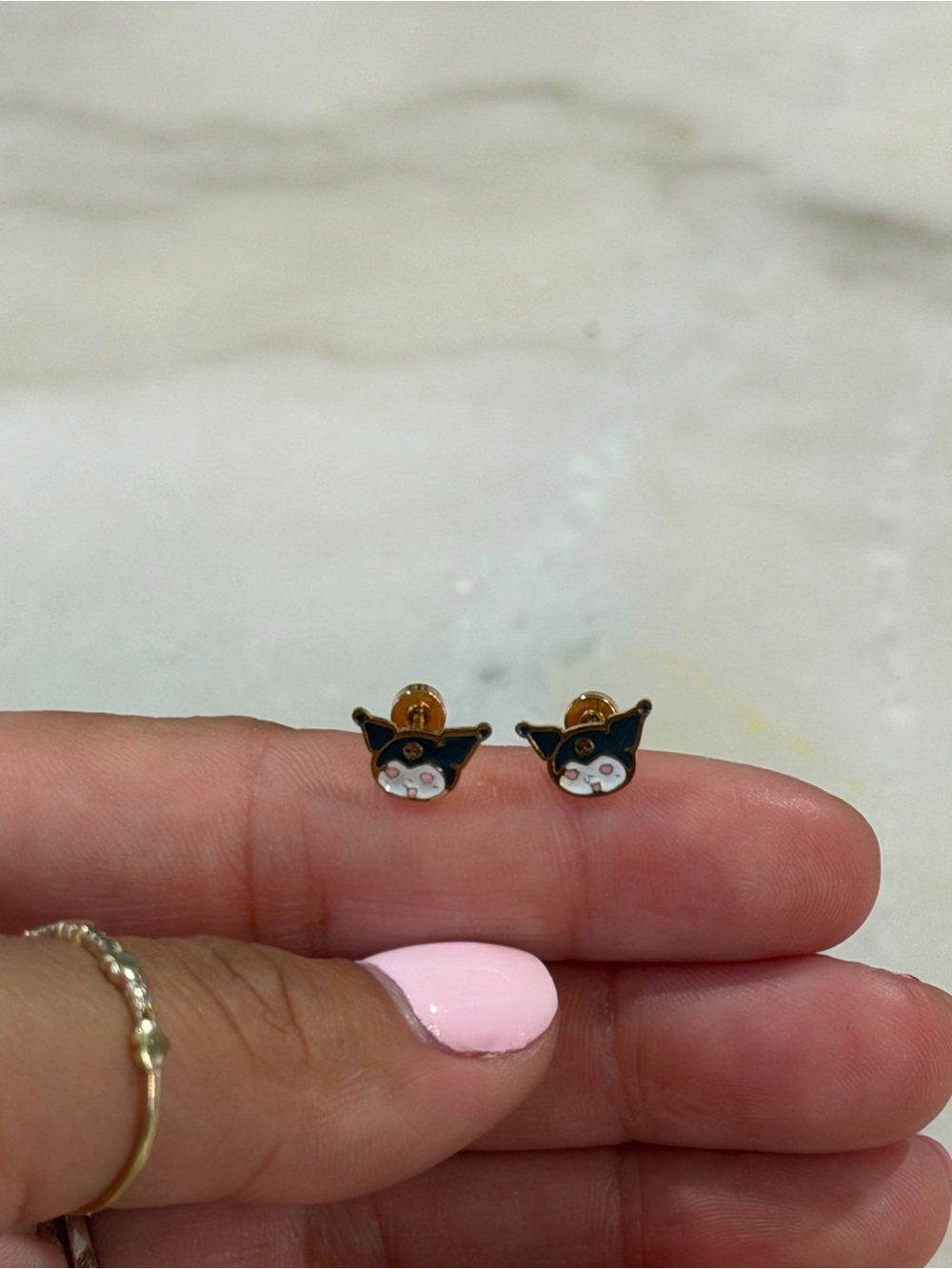 Labubu stainless steel Stud Earrings
